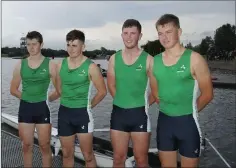  ??  ?? The Three Castles Rowing Club members after competing for Ireland.