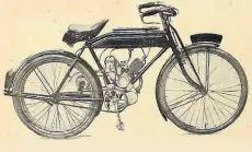  ?? ?? The 116cc was advertised as appealing to those who didn’t wish to ‘forsake the pedal cycle entirely’. Now, this was the Roaring Twenties, of course people wanted to forsake bicycles!