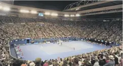 ??  ?? 0 There won’t be a full house at the Rod Laver Arena in 2021.