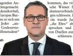  ?? Foto: Joe Klamar, afp ?? In Bedrängnis: Heinz Christi an Strache, Chef der FPÖ.