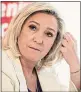  ??  ?? Marine Le Pen