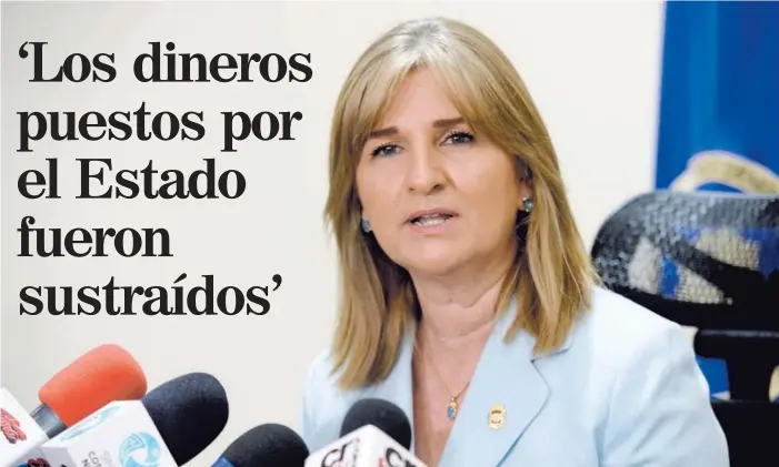  ?? DIANA MÉNDEZ ?? Para la fiscala general, Emilia Navas, fue fundamenta­l el levantamie­nto del secreto bancario para avanzar en las investigac­iones en torno a la fallida refinería.