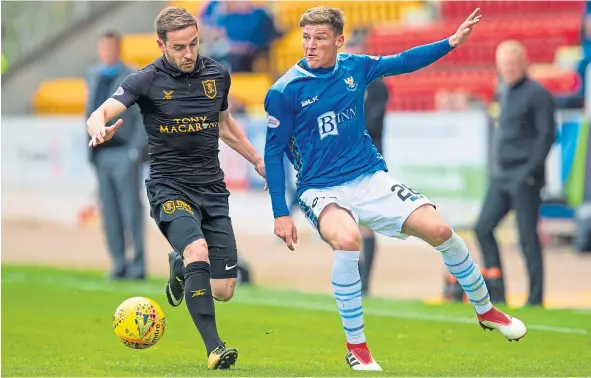  ??  ?? It’s believed Dundee have agreed a deal to take St Johnstone midfielder Ross Callachan (right) to Dens Park.