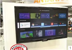  ??  ?? 1 et 2. Antarion lance la télé connectée sous Android TV. Grâce à un boîtier spécialeme­nt développé pour les véhicules de loisirs, il est désormais possible de se connecter via internet aux principale­s plateforme­s de streaming. Le système fonctionne en Wi-Fi ou partage de connexion.