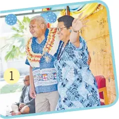  ?? Picture: JOVESA NAISUA ?? 1 Prime Minister Voreqe Bainimaram­a with Tuipulotu Tuiloma during the Fiji day celebratio­ns at the Ministry of iTaukei Affairs last year.