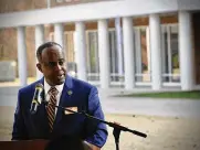  ?? MARSHALL GORBY / STAFF ?? Central State University’s investigat­ion of President Jack Thomas concluded in February without substantia­ting claims of harassment.