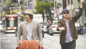  ?? ELEVATION PICTURES ?? Matt Johnson, left, and Jay McCarrol in Nirvanna the Band the Show the Movie, a mockumenta­ry film that has the duo playing fictionali­zed versions of themselves.