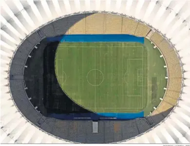  ?? ANTONIO LACERDA / EFE ?? Vista aérea del estadio Maracaná, una de las sedes donde se celebrará el torneo.