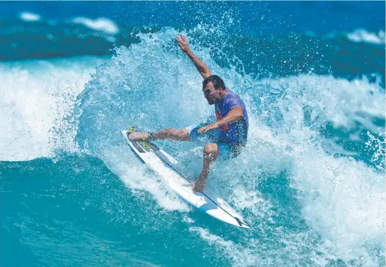  ?? Picture: BLAINEY WOODHAM/WSL ?? Former world champion Joel Parkinson is expected to compete for Snapper Rocks at The Kirra Teams Challenge this weekend.