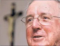  ?? AP PHOTO ?? In this Tuesday, Feb. 26, 2013, photo, Cardinal Cormac Murphy-O’Connor speaks at a press conference in London. Cardinal Cormac MurphyO’Connor, the former Roman Catholic Archbishop of Westminste­r, died Friday, Sept. 1, 2017 after a battle with cancer....