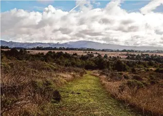  ?? Stephen Lam/The Chronicle ?? Looking south from Wilbur’s Watch Trail, a 1-mile out-and-back that’s already accessible to the public. Midpen plans to begin opening more portions of the land to the public next year.