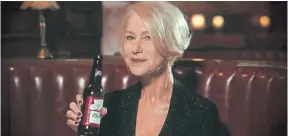  ?? ANHEUSER-BUSCH ?? Helen Mirren in Budweiser’s Give ADamn ad.