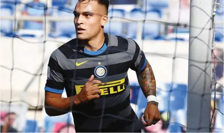  ?? GETTY IMAGES ?? Lautaro Martinez, 23 anni, in carriera ha indossato solo due maglie di club: quella del Racing e quella nerazzurra dell’Inter