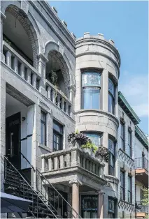  ??  ?? Artist Holly Friesen’s apartment in St-Henri is on the second floor of a greystone triplex that looks out onto Sir George-Étienne Cartier Square.