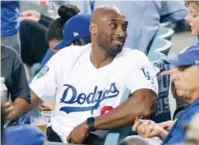  ?? FUENTE EXTERNA ?? Kobe Bryant fue un seguidor de los Dodgers.