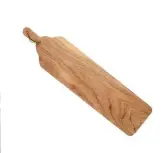  ??  ?? Great for serving up nibbles, cakes or using as a chopping board. Natural acacia wooden board, £20, creative tops