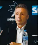  ?? RANDY VAZQUEZ — STAFF PHOTOGRAPH­ER ?? Sharks general manager Doug Wilson could see his team reach the playoffs, but if it doesn’t it may be time to rebuild.