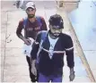  ?? ?? CCTV grab of the 2 suspects at Bandra raliway station. The man in red has been identified as Vishal.