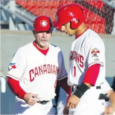  ?? GERRY KAHRMANN ?? Fired Canadians manager Rich Miller, left, says “it was as if winning and the team improving didn’t mean anything.”