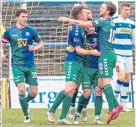  ??  ?? Cammy Smith celebrates after scoring