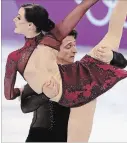  ?? TORONTO STAR FILE PHOTO ?? Tessa Virtue and Scott Moir of Canada perform their Moulin Rouge routine.