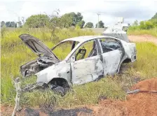  ?? ?? El auto usado fue quemado en la colonia Portera Ortiz.