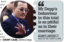  ?? ?? COURT CASE Johnny Depp