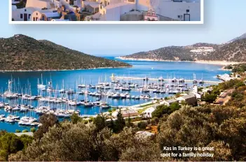  ??  ?? Kas in Turkey is a great spot for a family holiday