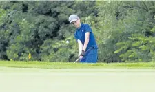  ??  ?? Cameron Kiemele competes in the Niagara District Junior Golf Tour at Grand Niagara Golf Club in Niagara Falls.