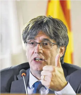  ?? Gloria Calvi / AP ?? El expresiden­t Carles Puigdemont.