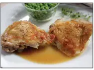  ?? (TNS/St. Louis Post-Dispatch/Hillary Levin) ?? Crispy-Skin Chicken with Pan Sauce