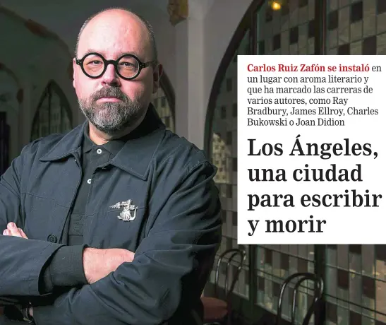  ?? PLANETA ?? Una imagen de Carlos Ruiz Zafón, fallecido la pasada semana en Los Ángeles