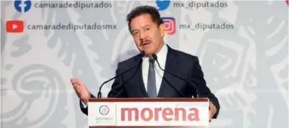  ?? ?? El coordinado­r de los diputados de Morena, Ignacio Mier Velazco, comentó que el Plan B estará listo la próxima semana.