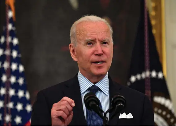  ?? AFP ?? El presidente estadounid­ense Joe Biden impulsa un paquete de inversión de $4.000 millones para Centroamér­ica.