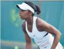  ?? COURTESY ?? Tyra Hurricane Black, 21, is remaining in Turkey after the 7.8-magnitude earthquake. Black and fellow Delray Beach player Maddy Bourgignon were competing in the weeklong W25 Antalya tournament in Turkey when the earthquake struck.