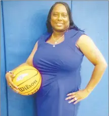  ?? Fred Conley • Times-Herald ?? Shonda Moore, a former Lady Mustang and graduate of Forrest City High School, is now an assistant coach with the Lady Mustangs. She joins another former Mustang on the sidelines in Caronica Randle Williams, who is the team’s head coach.