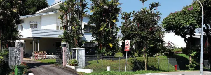  ??  ?? The existing Good Class Bungalow at Chee Hoon Avenue that will be redevelope­d into a new “net-zero GCB”