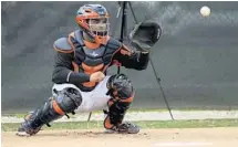  ?? STAFF FILE PHOTO ?? After 10 seasons in the minor leagues, Tomas Telis could open this season as the Marlins backup catcher.