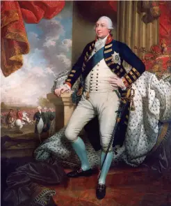  ??  ?? 英国国王乔治三世决定­增兵北美，平息“叛乱”