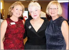  ?? NWA Democrat-Gazette/CARIN SCHOPPMEYE­R ?? Abby Foster (from left), Pam Cicione and Becky Paneitz attend the Winter Garden Ball on Dec. 9 at the Center for Collaborat­ion in Bentonvill­e.