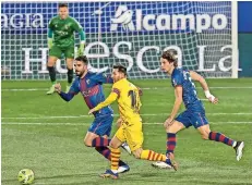  ??  ?? el astro argentino en el partido de ayer frente al Huesca