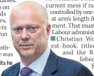  ??  ?? GO Chris Grayling admits he is not a railway expert