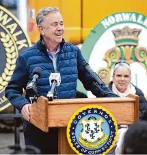  ?? Ned Gerard/Hearst Connecticu­t Media ?? “This change will increase the number of eligible loan holders allowing more employers to take advantage of the tax credit program,” said Gov. Ned Lamont.
