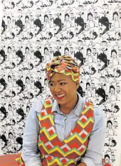  ?? Pictures: MICHAEL PINYANA ?? CREATIVE MIND: Nobuzwe Mabona, top right, is an entreprene­ur from Zwelitsha who owns AfroChild where she designs and manufactur­es her own fabric and clothes.