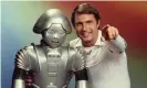  ?? Photograph: Everett Collection/Alamy ?? Gil Gerard as Captain Buck Rogers with his robot Twiki in the early-80s TV series.
