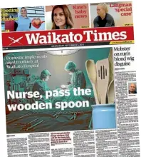  ??  ?? The Waikato Times was labelled the ‘‘stand-out’’ in the Newspaper of the Year (up to 30,000 circulatio­n) category.