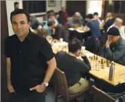  ?? RAY CHAVEZ — STAFF PHOTOGRAPH­ER ?? Tournament­s that were once held at the San Francisco headquarte­rs of the Mechanics’ Institute Chess Club have all moved online, says club director Abel Talamantez, pictured here in 2019.