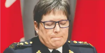  ?? Adrian Wyld/ THE CANADIAN PRESS ?? RCMP Commission­er Brenda Lucki.