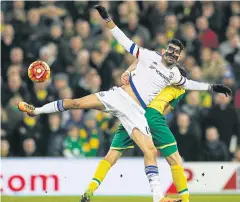  ?? REUTERS ?? Chelsea’s Diego Costa in action against Norwich.