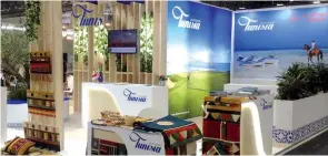  ??  ?? La Tunisie présente lors du grand Salon du tourisme, le Ferien Messe Vienne